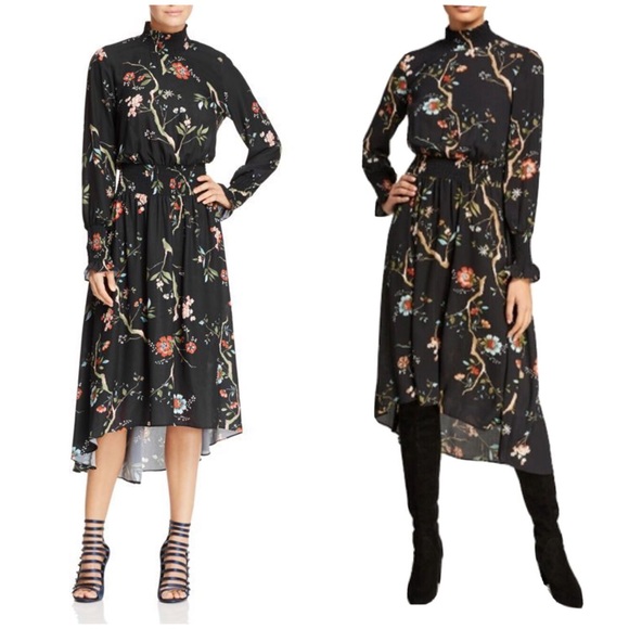 NANETTE LEPORE
Nanette MSRP $138 Floral Smocked High/low Dress Very Black sz 10 - Picture 1 of 16